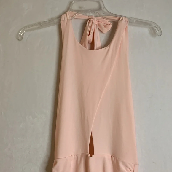 Lucy in the Sky Pink Blush Halter Backless Dress Size Small - Picture 2 of 9
